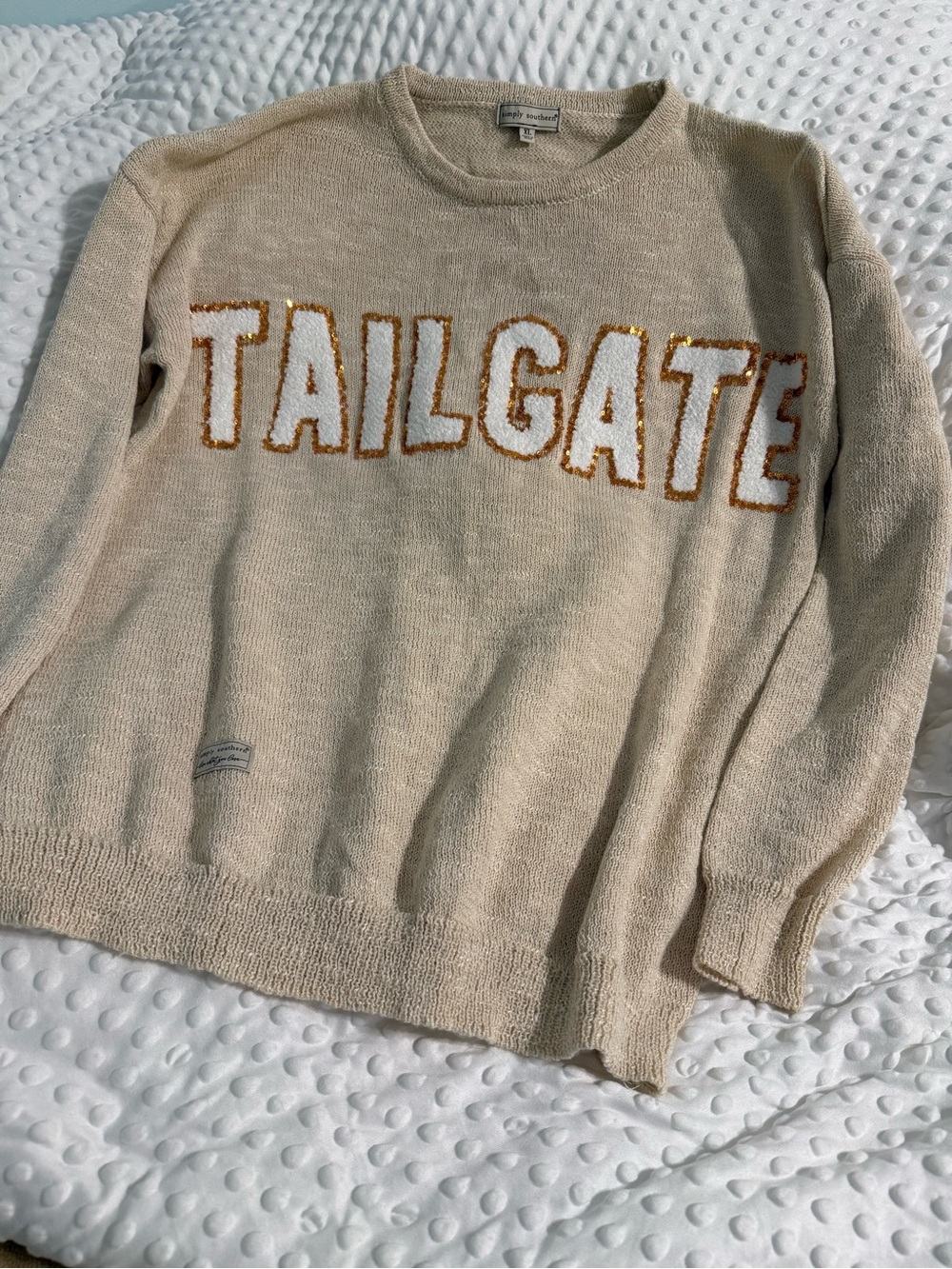 Simply southern Tailgate sweater in XL